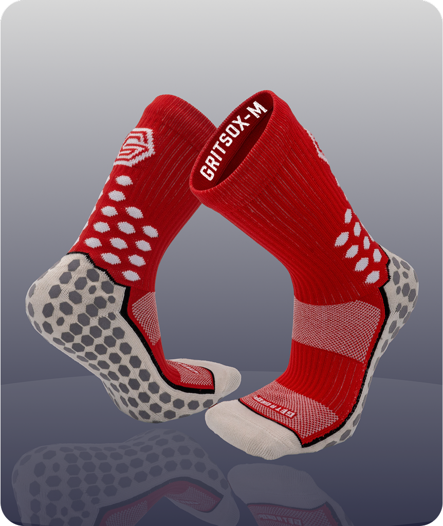 PRO 3.0 Grip Socks Red - GritSox