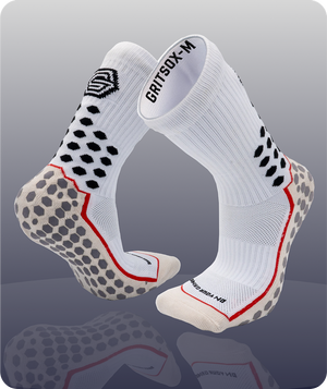 PRO 3.0 Grip Socks White - GritSox